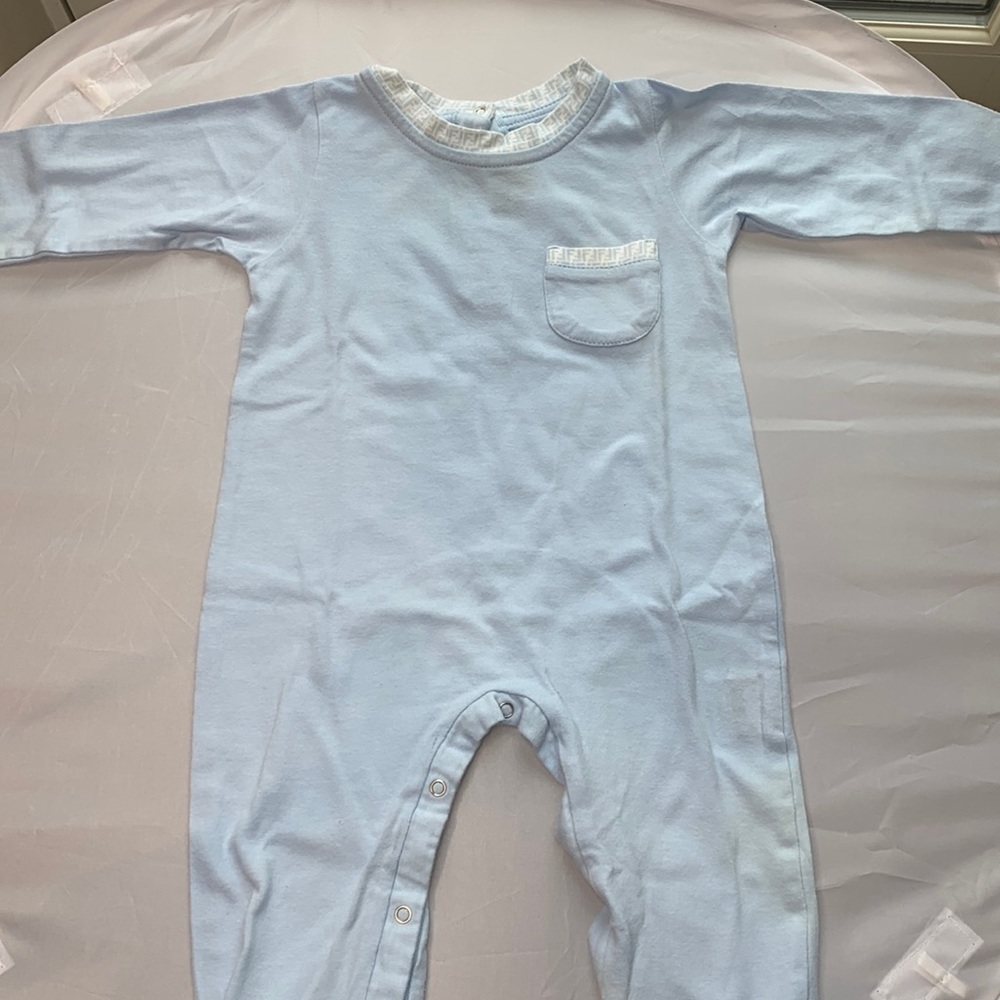 Baby Fendi one piece 12 months baby blue